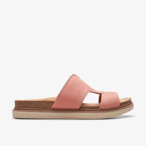 Clarks Arwell Walk Peach Nubuck Coral | NH7413895