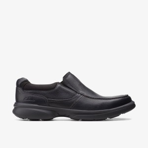 Clarks Bradley Free Black Tumbled Leather Black | RN1086359