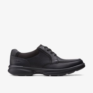 Clarks Bradley Vibe Black Tumbled Leather Black | YC5107639