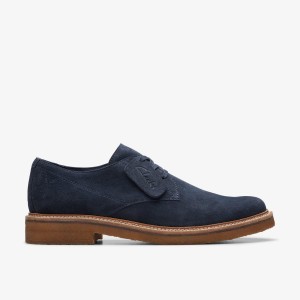 Clarks Clarkdale Derby Navy Suede Navy | UI8530217