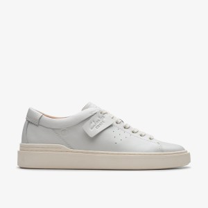 Clarks Craft Swift White Leather White | VC3267419