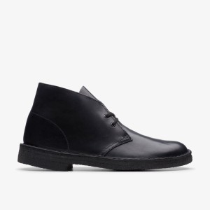 Clarks Desert Boot Black Polished Black | SQ8567143