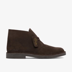 Clarks Desert Boot Evo Dark Brown Suede Dark Brown | ON4827051