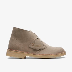 Clarks Desert Boot Sand Suede Brown | FJ7593862