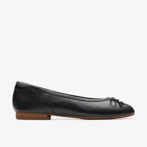 Clarks Fawna Lily Black Leather Black | LS8143907