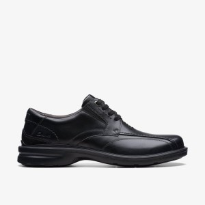 Clarks Gessler Lace Black Leather Black | CH7480139