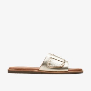 Clarks Maritime Mule Champagne Leather Champagne | OG9581736