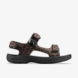 Clarks Martine Rose Mens Sandal 2 Brown Textile Brown | SJ9651478