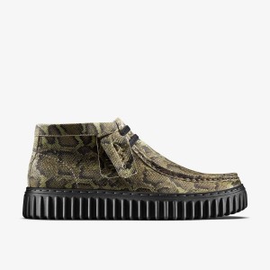 Clarks Martine Rose Torhill Hi Green Snake Green Snake | FI2358147