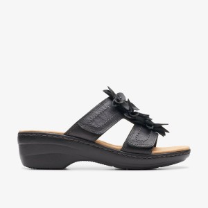 Clarks Merliah Raelyn Black Leather Black | TY1625038