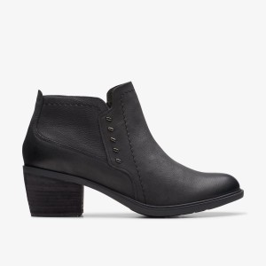 Clarks Neva Lo Black Leather Black | GP8720193