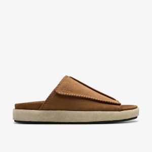 Clarks Overleigh Slide Cola Suede Cola | QL4173096