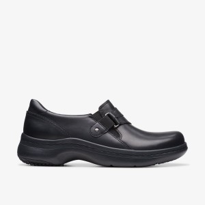 Clarks Pro Sky Black Leather Black | VH5243608