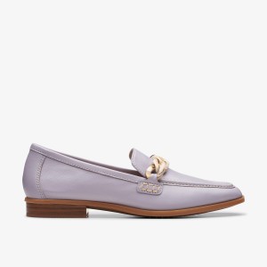 Clarks Sarafyna Iris Lilac Leather Purple | AI2683750