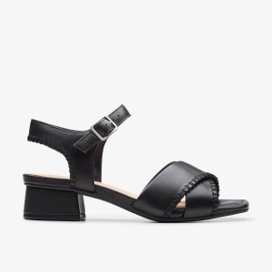 Clarks Serina 35 Cross Black Leather Black | ZD6128735