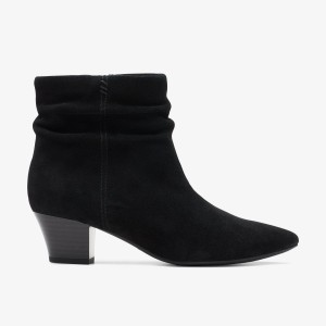 Clarks Teresa Skip Black Suede Black | WO7930851