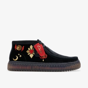 Clarks Torhill Hi Black Velvet Black | CL2968037