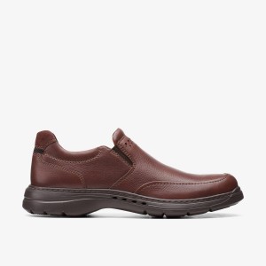 Clarks Un Brawley Step Mahogany Leather Mahogany | JW4980251