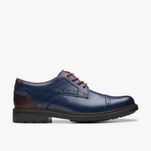 Clarks Un Shire Vibe Navy Combination Navy | BL1807539