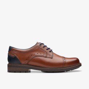 Clarks Un Shire Vibe Tan Combination Brown | WR4530821