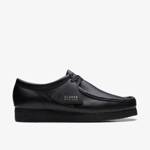 Clarks Wallabee Black Leather undefined | SO9283604