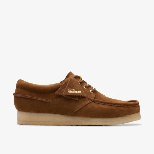 Clarks Wallabee Boat Cola Suede Cola | VZ7894052