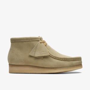 Clarks Wallabee Boot Maple Suede Maple | UR7263510