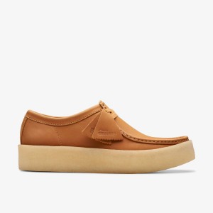 Clarks Wallabee Cup Mid Tan Leather Brown | SJ1609483