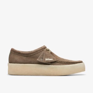 Clarks Wallabee Cup Pale Khaki Suede Khaki | DU1726340