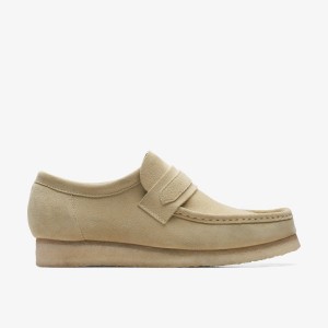 Clarks Wallabee Loafer Maple Suede Maple | UG6302459