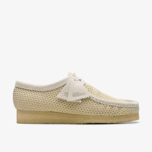 Clarks Wallabee Off White Mesh White | WM9176428