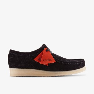 Clarks Wallabee X Civilist Black Deboss Black | GN0537284