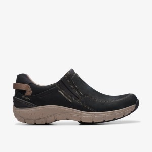 Clarks Wave Plateau Black Nubuck Black | UO1052893