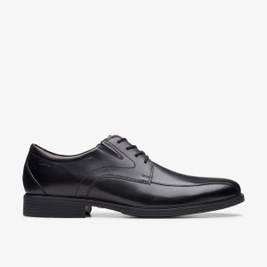 Clarks Whiddon Pace Black Leather Black | DV9610874