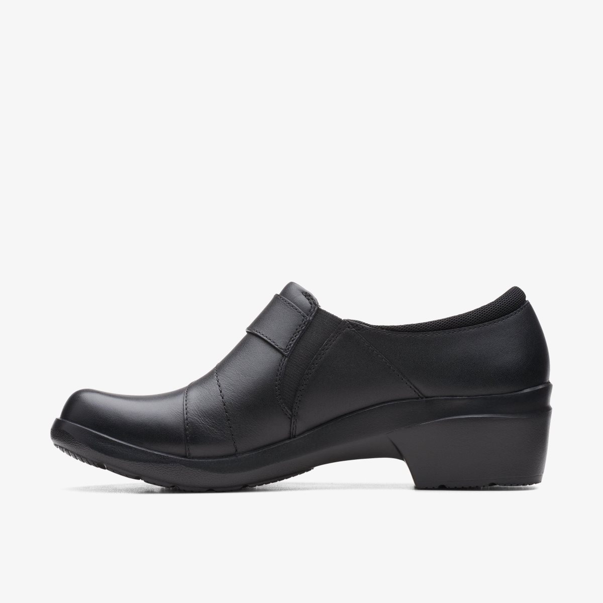 Clarks Angie Pearl Black Leather Black | TI9518327