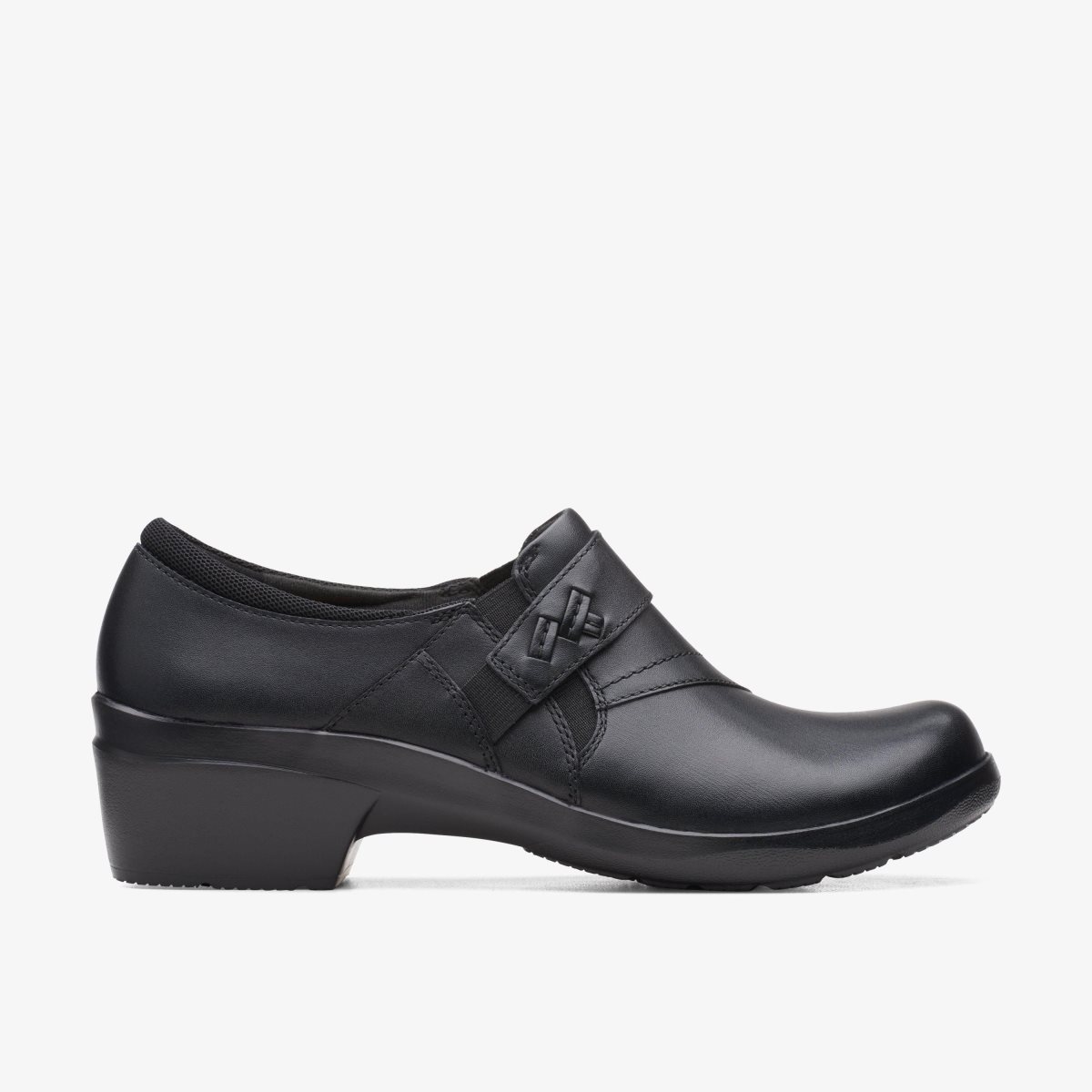 Clarks Angie Pearl Black Leather Black | TI9518327