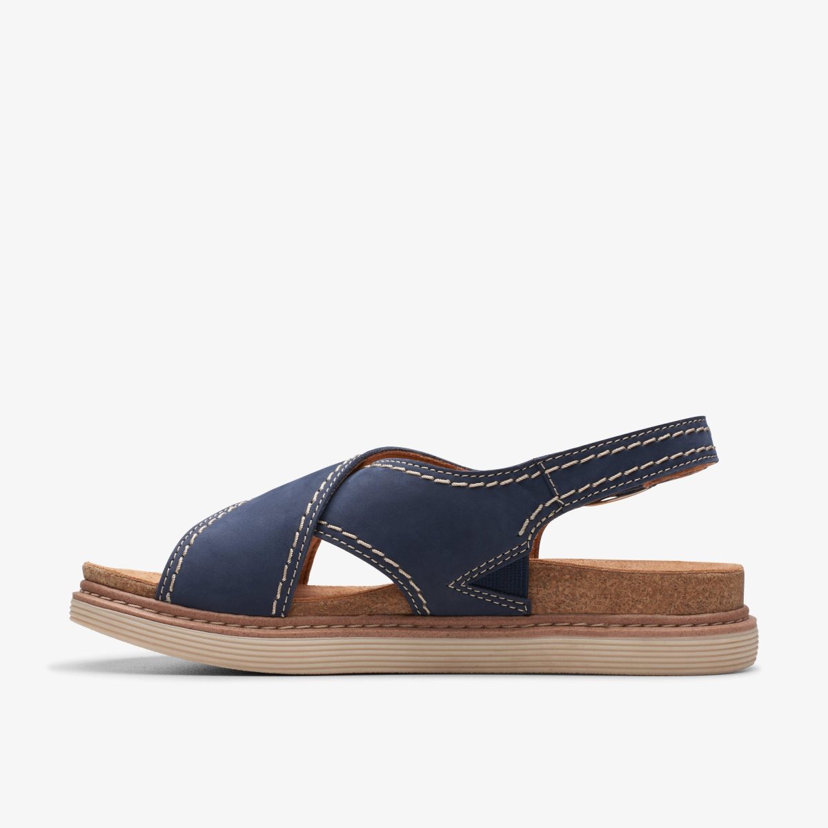 Clarks Arwell Sling Navy Nubuck Navy | FG6187453