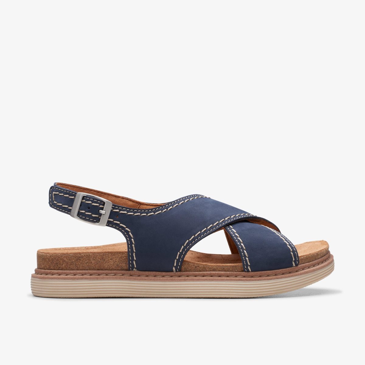 Clarks Arwell Sling Navy Nubuck Navy | FG6187453