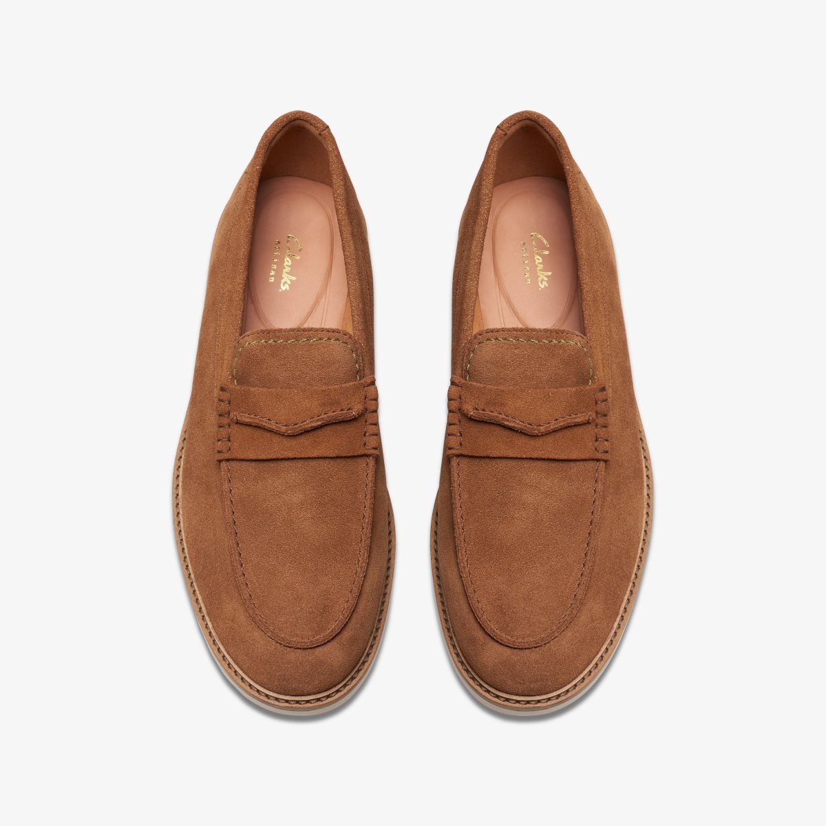 Clarks Atticus LT Slip Cola Suede Cola | RO4795108