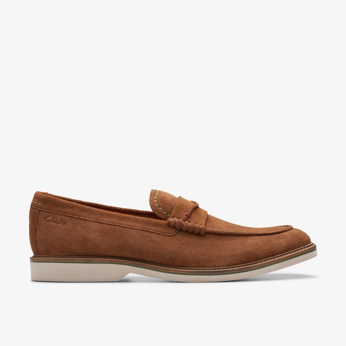 Clarks Atticus LT Slip Cola Suede Cola | RO4795108