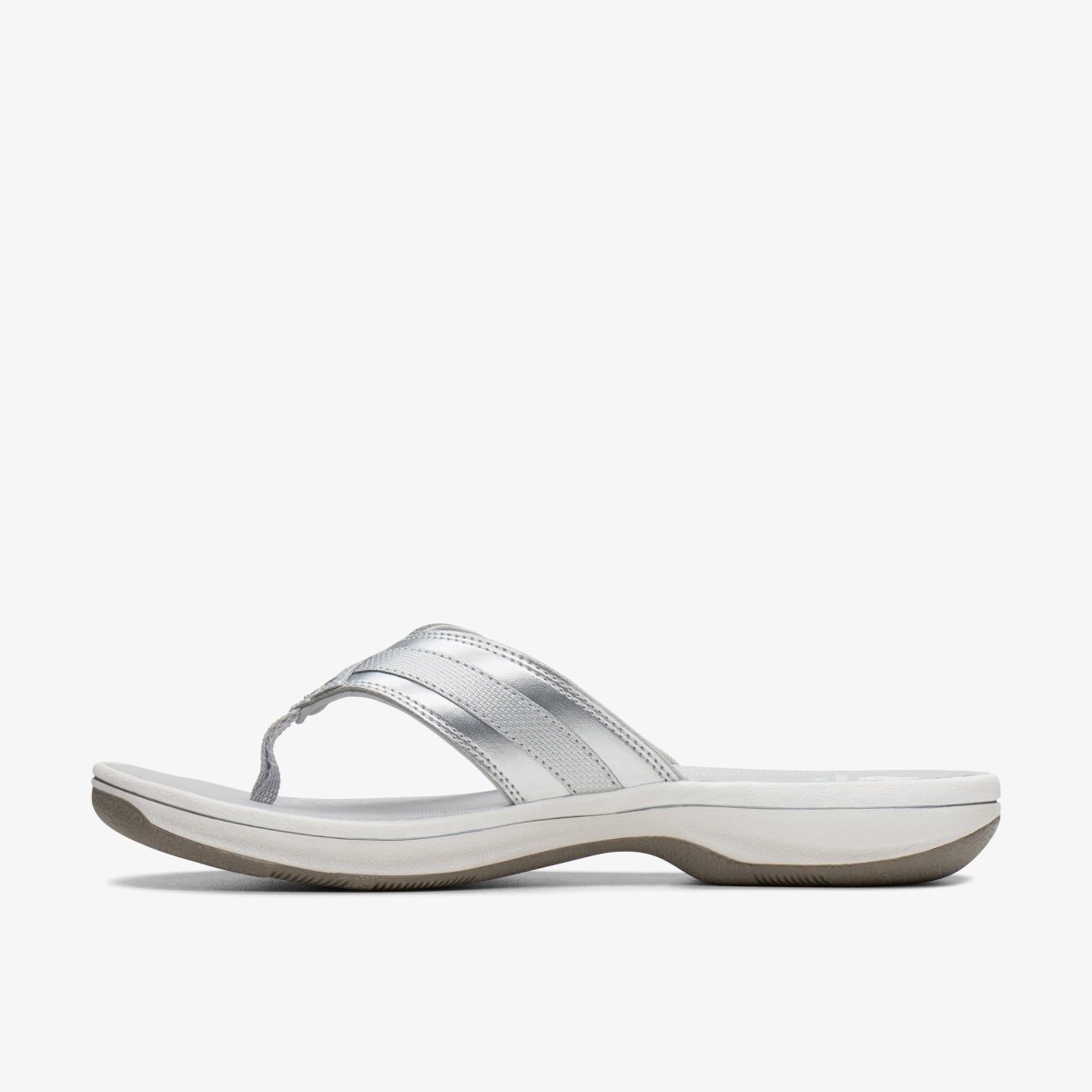 Clarks BREEZE SEA Silver Synthetic Silver | GU4893072