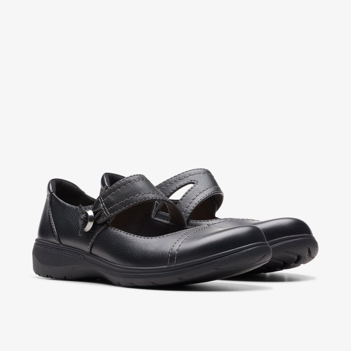 Clarks Carleigh Jane Black Leather Black | TZ5019324