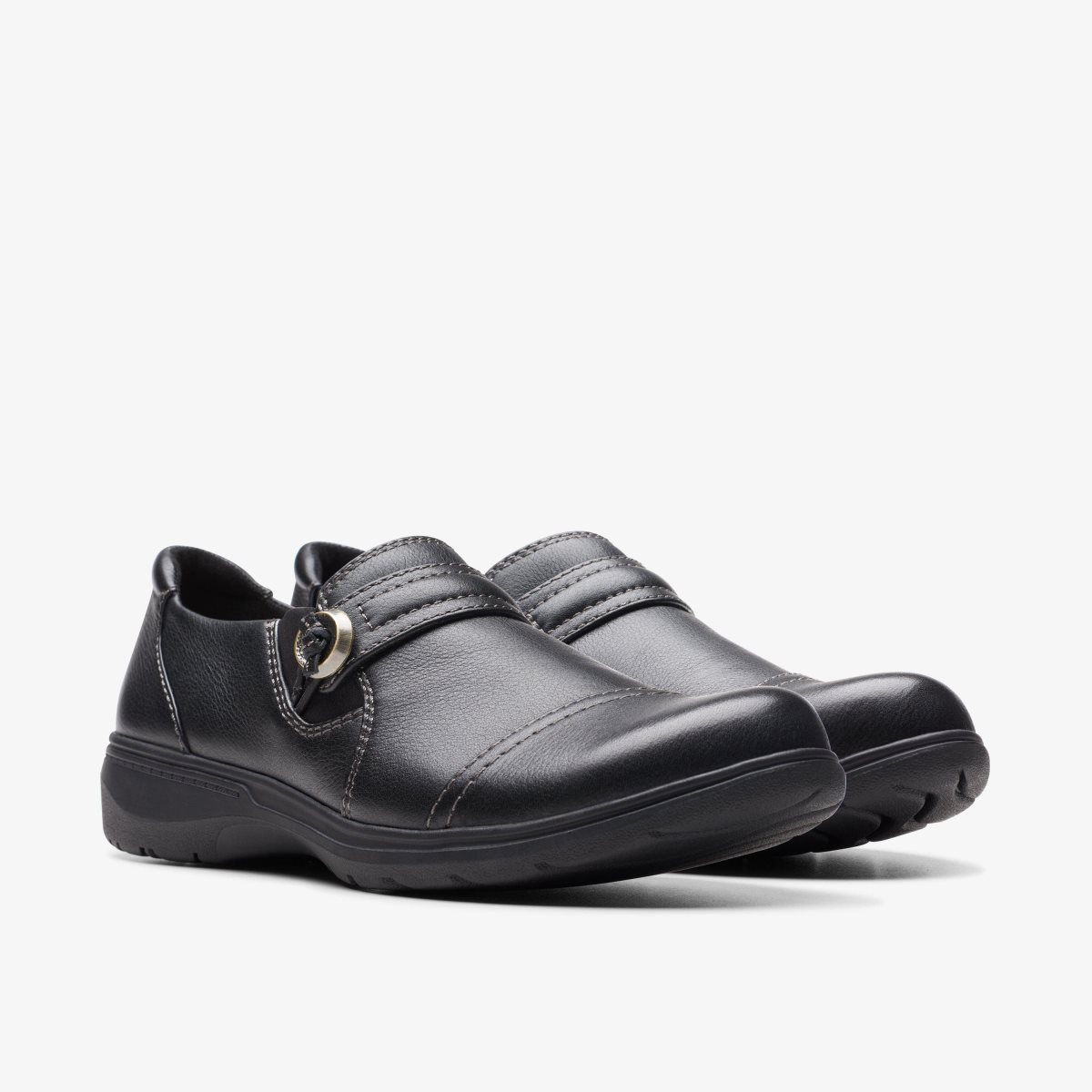 Clarks Carleigh Pearl Black Leather Black | LY9306182