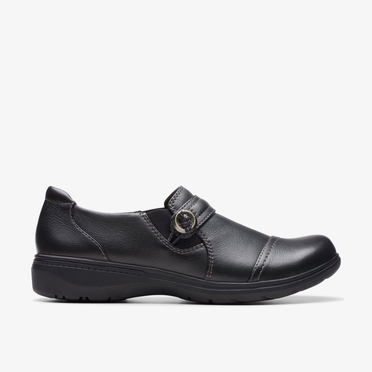 Clarks Carleigh Pearl Black Leather Black | LY9306182