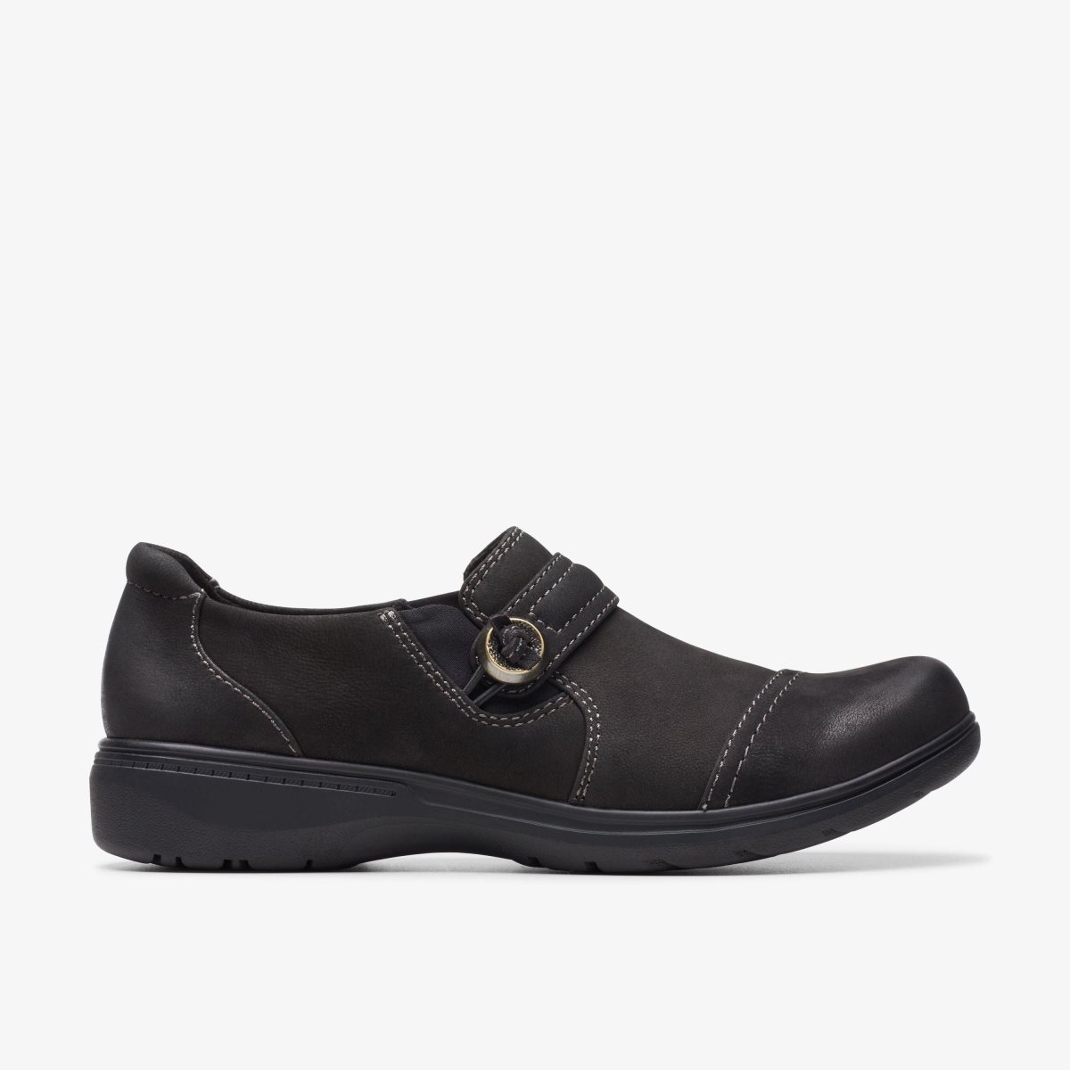 Clarks Carleigh Pearl Black Nubuck Black | LS4018356