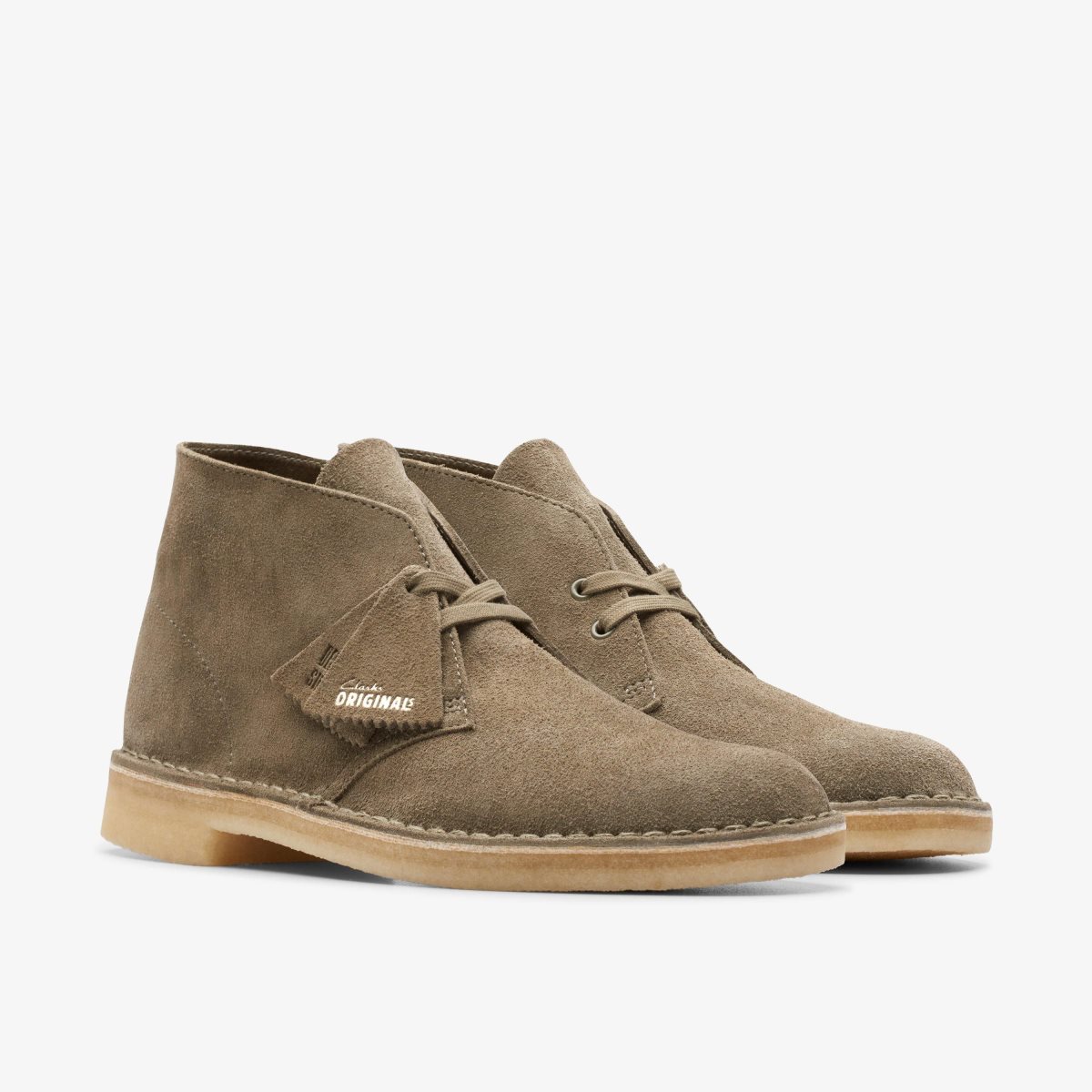 Clarks Desert Boot Pale Khaki Suede Khaki | UM8245139