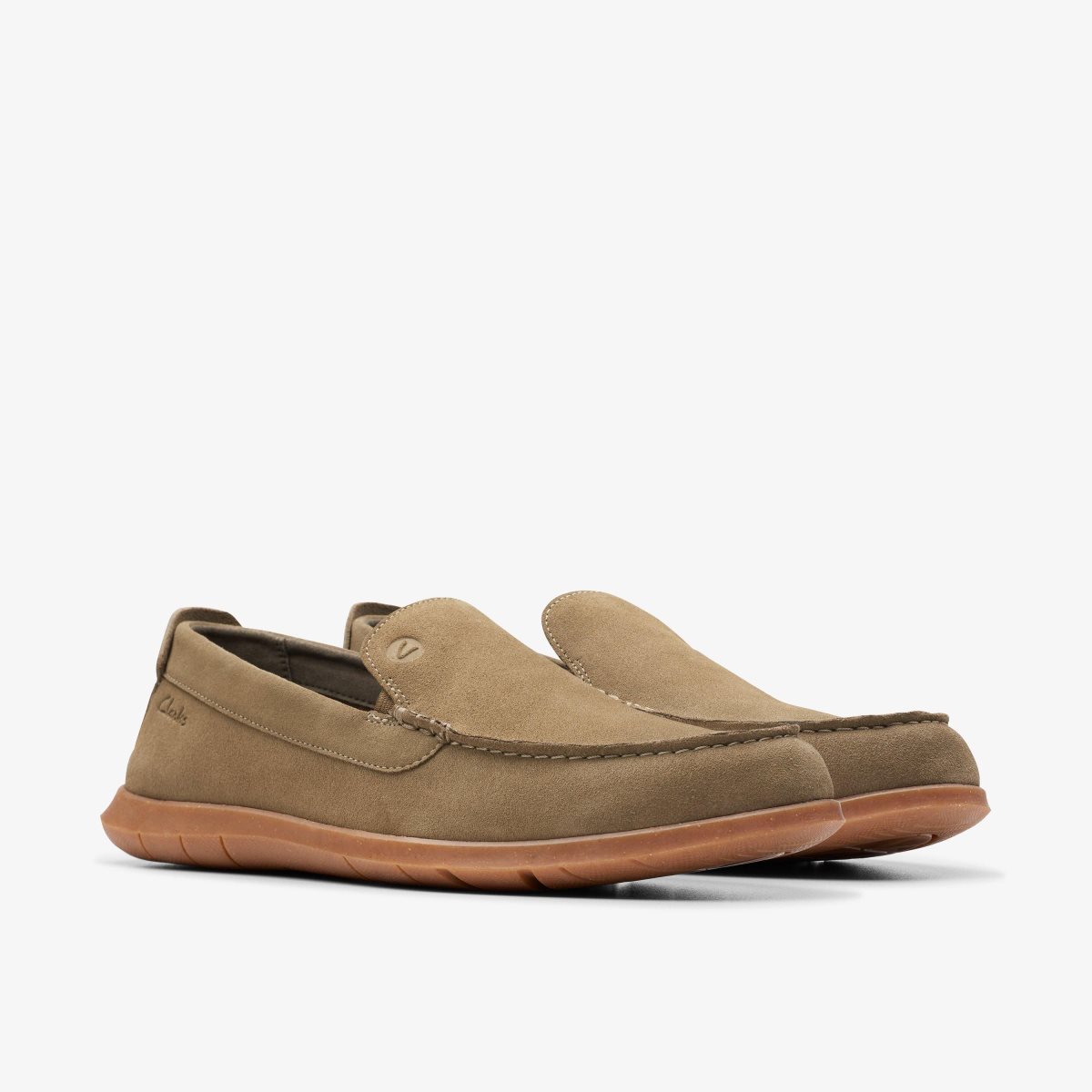 Clarks Flexway Step Olive Suede Olive | LG8057943