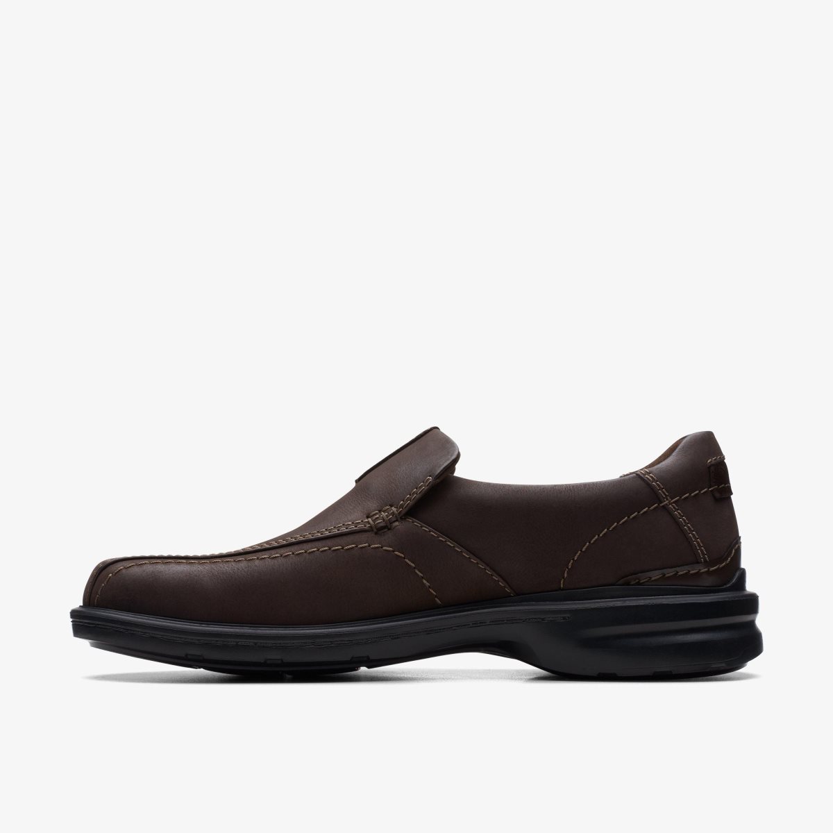 Clarks Gessler Step Dark Brown Leather Dark Brown | NF3570496