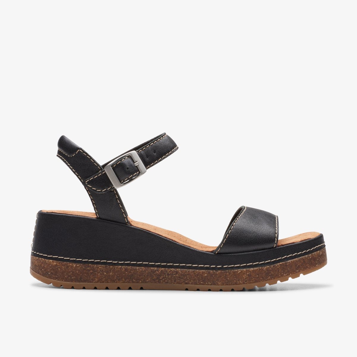 Clarks Kassanda Lily Black Leather Black | LO4983520