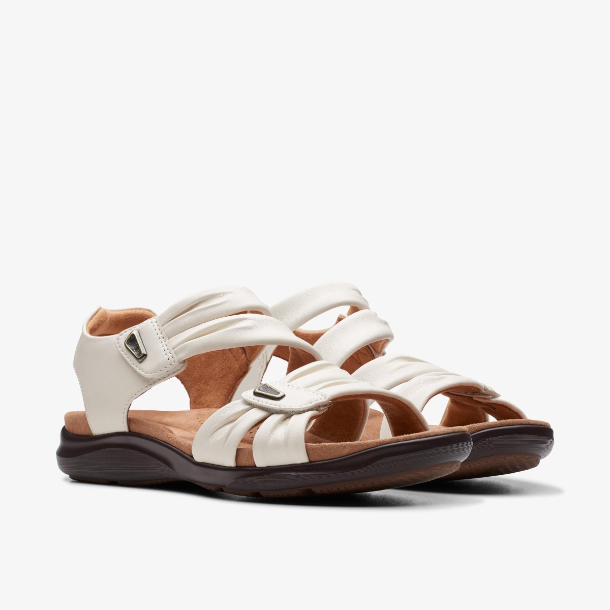 Clarks Kitly Ave Off White Leather White | UF3719648